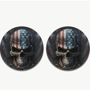 Patriotic Skull Coasters